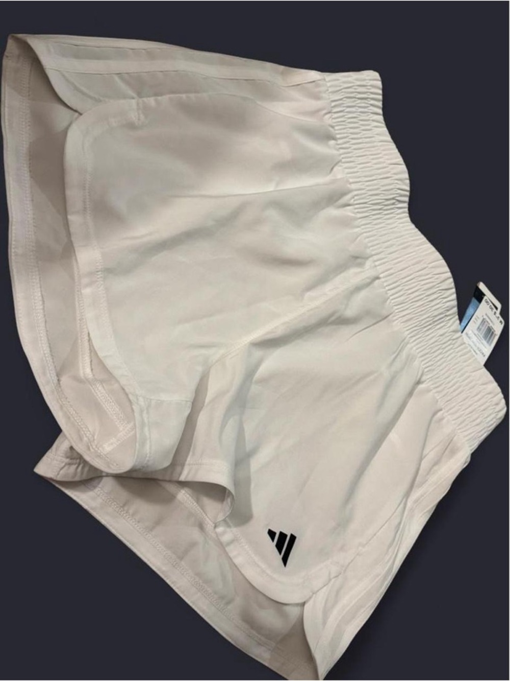 adidas Womens Pale Pink Running Shorts with Logo